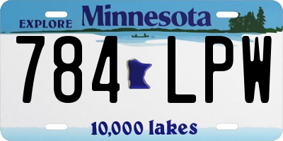 MN license plate 784LPW