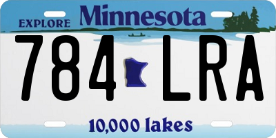 MN license plate 784LRA