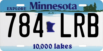 MN license plate 784LRB