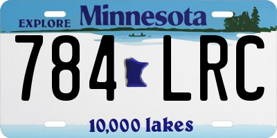 MN license plate 784LRC