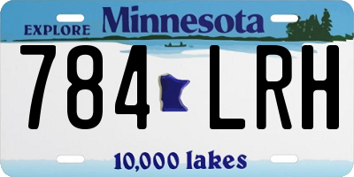 MN license plate 784LRH