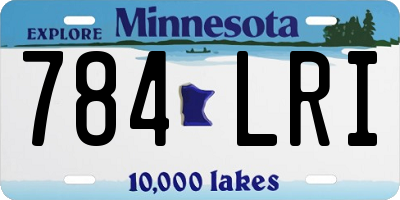 MN license plate 784LRI
