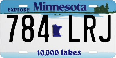 MN license plate 784LRJ
