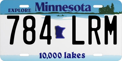 MN license plate 784LRM
