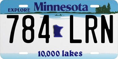 MN license plate 784LRN