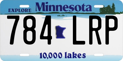 MN license plate 784LRP