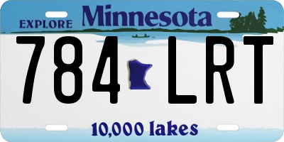 MN license plate 784LRT
