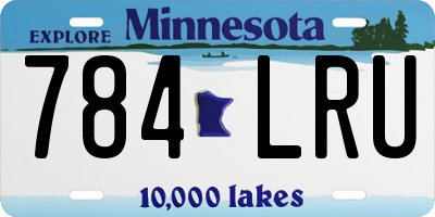MN license plate 784LRU