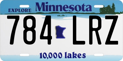 MN license plate 784LRZ