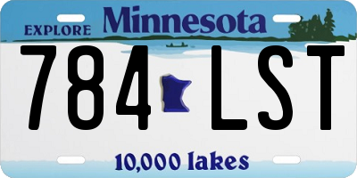 MN license plate 784LST
