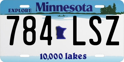 MN license plate 784LSZ