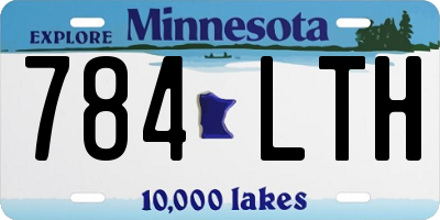 MN license plate 784LTH