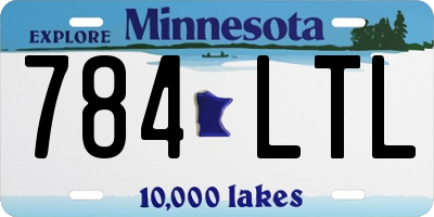 MN license plate 784LTL