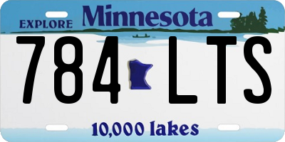 MN license plate 784LTS