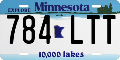 MN license plate 784LTT