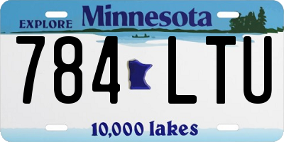 MN license plate 784LTU