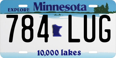 MN license plate 784LUG