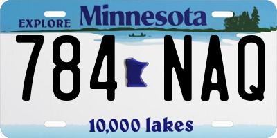 MN license plate 784NAQ