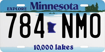 MN license plate 784NMO