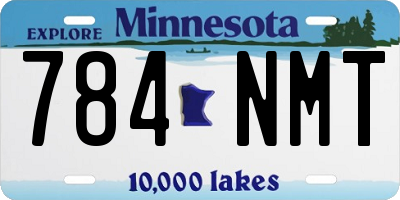 MN license plate 784NMT