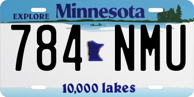 MN license plate 784NMU