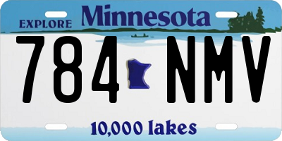 MN license plate 784NMV