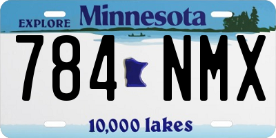 MN license plate 784NMX