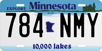 MN license plate 784NMY