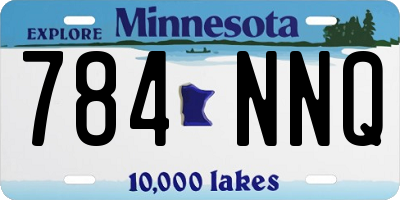 MN license plate 784NNQ