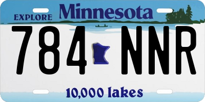 MN license plate 784NNR