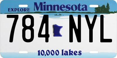 MN license plate 784NYL