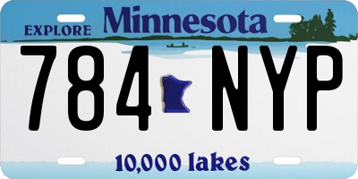 MN license plate 784NYP