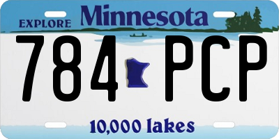 MN license plate 784PCP