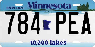 MN license plate 784PEA
