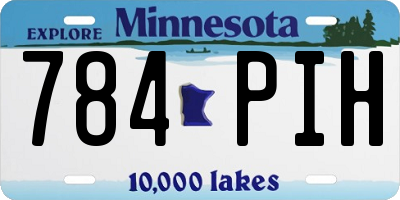 MN license plate 784PIH