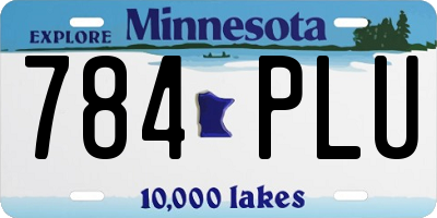 MN license plate 784PLU