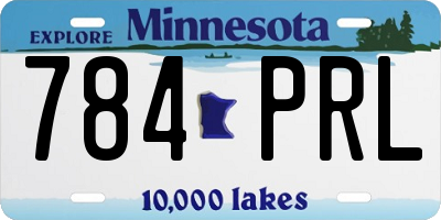 MN license plate 784PRL