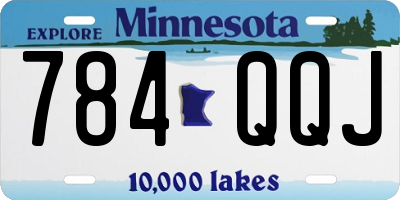 MN license plate 784QQJ