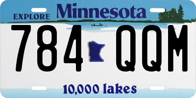 MN license plate 784QQM
