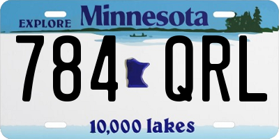 MN license plate 784QRL