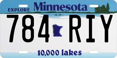 MN license plate 784RIY