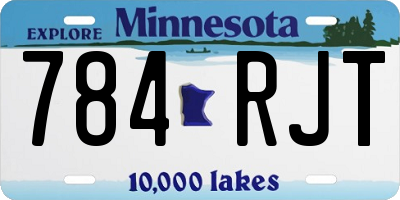 MN license plate 784RJT