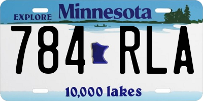 MN license plate 784RLA