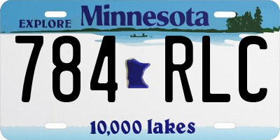 MN license plate 784RLC