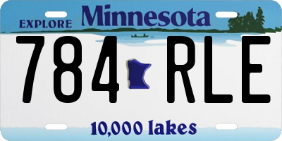 MN license plate 784RLE