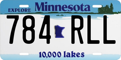 MN license plate 784RLL