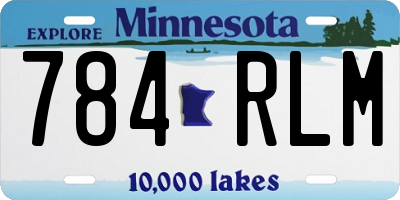 MN license plate 784RLM