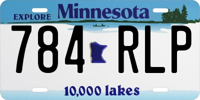 MN license plate 784RLP