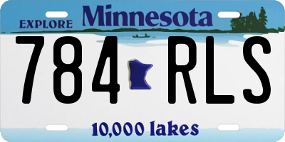 MN license plate 784RLS