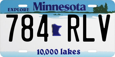 MN license plate 784RLV
